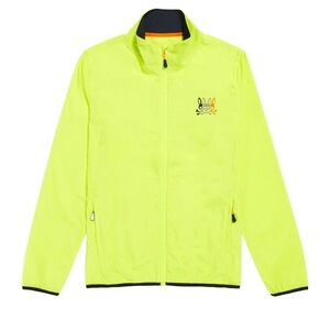 Psycho Bunny Men's Lowick Sport Jacket Neon Lemon Size 3XL